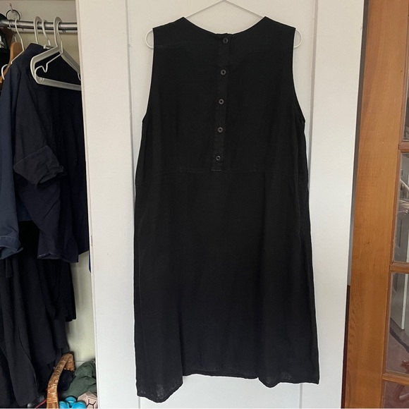 FLAX black sleeveless dress - Picture 5 of 6